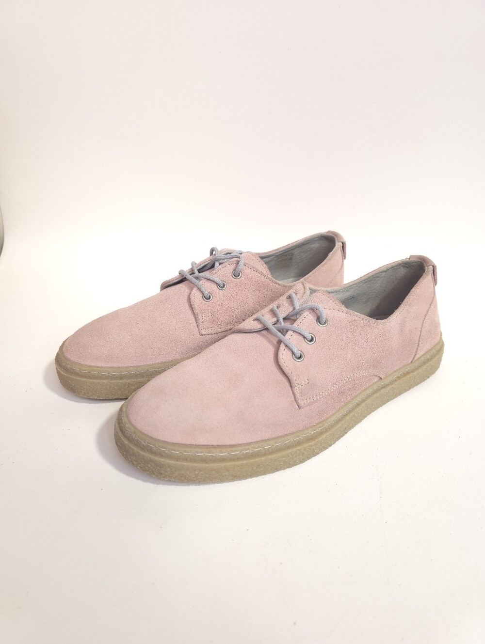 Fred Perry Pink Suede Lace Up Shoes Womens Size 7 EU 38 Portugal